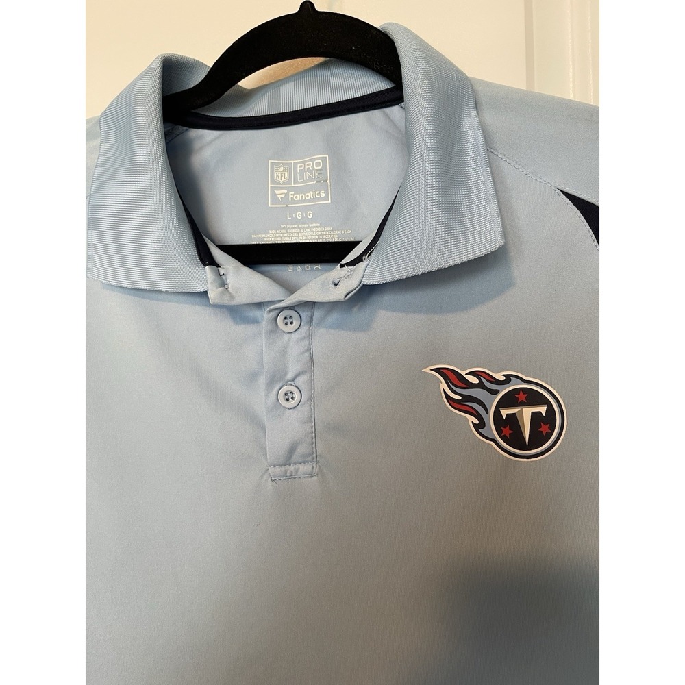 Tennessee Titans Men's Fanatics‎  Polo Shirt Large Blue - Picture 2 of 5